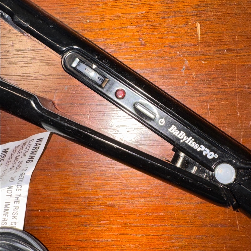 Babybliss PRO Porcelain Ceramic Hair Straightener Flat Iron Tested-Works! - Picture 2 of 4